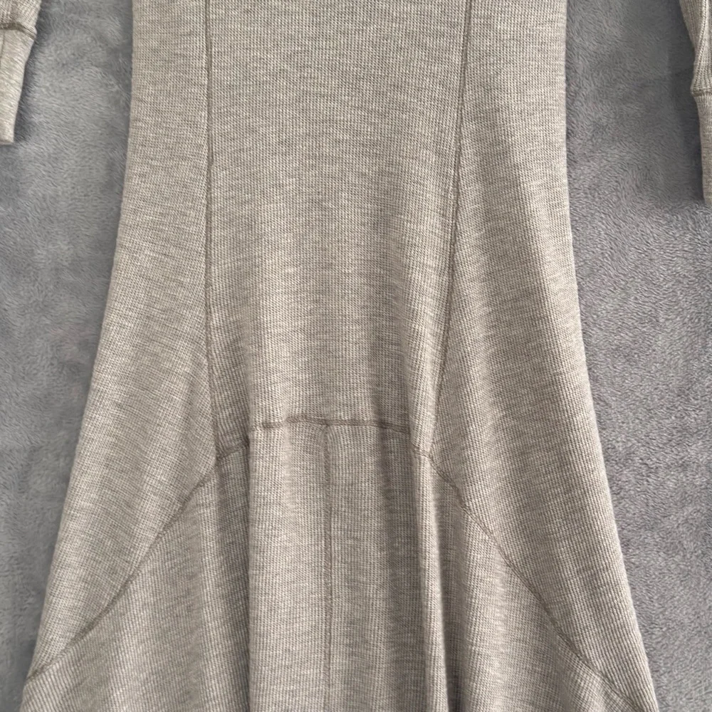 Polo Ralph Lauren Henley Maxi Style Long Dress Grey Medium Thermal  Waffle - Picture 8 of 15